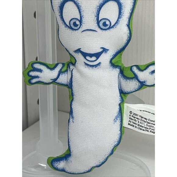 Wendy’s Kids Meal Toy Casper the Friendly Ghost Glow In Dark Keychain Clip 2001 - Picture 3 of 11